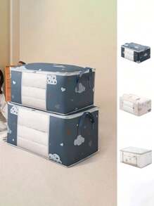 1 túi đựng chăn, túi đựng quà Giáng sinh Halloween Lễ Tạ ơn, túi đựng chăn quần áo dung tích lớn, túi đựng chăn đồ chơi, túi đựng đồ trong suốt, túi đựng đồ di động có thể gấp lại, chất liệu không dệt - Nhiều màu - Xem 2