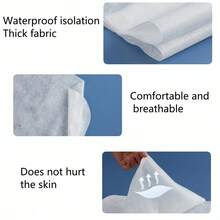 Disposable Face Cradle Covers & Fitted Sheets Set, Massage Table Headrest Pillow Cover, Oil-Resistant & Waterproof - White - View 4