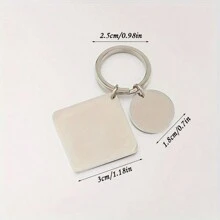 Silver Custom Calendar Keychain For Men, Engraved Calendar Keychain, Special Date Calendar Keychain, Personalized Keychain For Couple, Anniversary Gift For Husband Fashion, Vintage, Contracted, Kawaii, Stylish, Fall Fashion, Unisex, Old Money, Punk Custom, Personalized, Unique, Customized Ideal Gifts For Him Her, Boyfriend, Girlfriend, Family, Friends, Pets, Grandparents