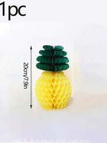 5 piezas Decoración con bola de panal de piña, decoración colgante de mesa de papel de piña, decoración de fiesta tropical hawaiana y selva, regalo, comedor al aire libre, ornamento de camping, fiesta con tema de frutas, decoración para bautizo y baby shower, decoración para revelación de género, farolillo de papel, Navidad