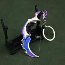 1pc VALORANT Plunder Impression Colorful Weapon Full Metal Model Keychain - Multicolor - View 4