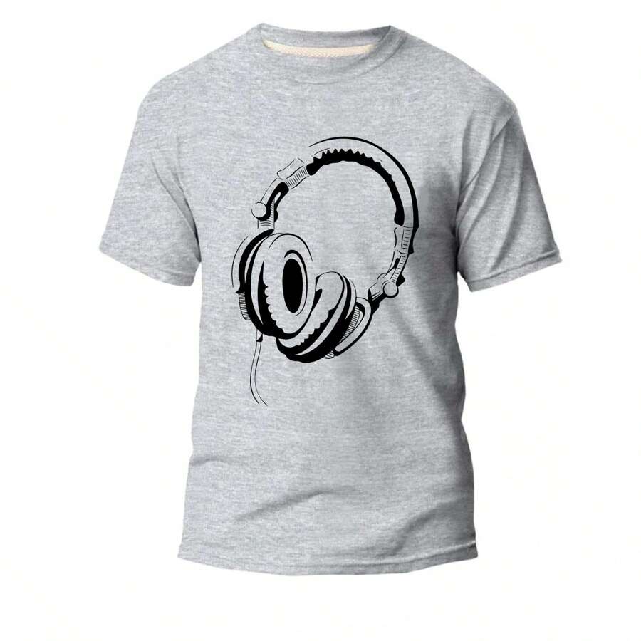 Men T-Shirts - 灰色 - 查看 1