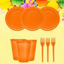 Disposable Tableware Sets & Accessories - 橘色 - 查看 2