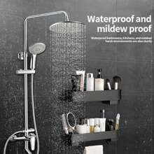 1入重負荷不需釘子的壁掛式貼牆架，針對高黏性壁磚地板腳踏線，多功能，防水，防霉，強力黏貼，適用於家庭，無需鑽孔 - 彩色 - 查看 5