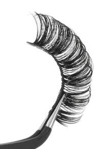 MAGEFY 7Pairs Of Natural Cross Full False Eyelashes,Thick Curling Fluffy Eyelashes For Party Use Manga Eyelashes, Travel Essentials - 黑色 - 查看 2