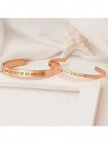 Vòng tay khắc tên tùy chỉnh, Vòng đeo tay cặp đôi có thể điều chỉnh bằng thép không gỉ cổ điển, được cá nhân hóa với ngày và tên cho nam và nữ, lý tưởng để làm quà tặng kỷ niệm, họp mặt gia đình hoặc tiệc tùng và như một món quà đặc biệt cho bạn gái hoặc vợ / chồng của bạn - Bạc - Xem 5