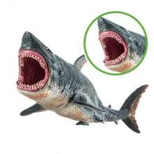 Realistic Ocean Animal Model Hollow Megalodon Shark, Great White Shark, Tiger Shark Toy - Multicolor - View 4