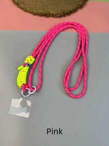 1套創意編織調節多功能手機掛繩帶夾，可斜跨佩戴 - 彩色 - 查看 8