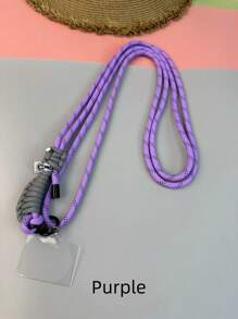 1套創意編織調節多功能手機掛繩帶夾，可斜跨佩戴 - 彩色 - 查看 9