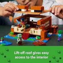 La Casa del Sapo, un juguete de construcción para niños, caracterizando animales, un barco de juguete y figuras  un regalo de juego para niñas y niños mayores de 8 años, 21256 Decoración de habitación, regalos navideños, bloques de colores, habitación de niños, Lego, Niños - 1 color - Ver 6