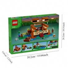La Casa del Sapo, un juguete de construcción para niños, caracterizando animales, un barco de juguete y figuras  un regalo de juego para niñas y niños mayores de 8 años, 21256 Decoración de habitación, regalos navideños, bloques de colores, habitación de niños, Lego, Niños - 1 color - Ver 2