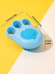 1入組可愛狗狗沐浴刷，寵物按摩刷洗髮水分配器 - 彩色 - 查看 11