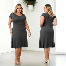 Women Dresses - Grey - View 2