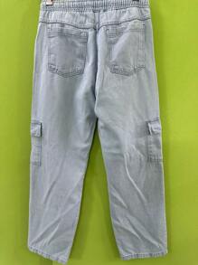 Men Jeans - 淺色水洗藍 - 查看 2
