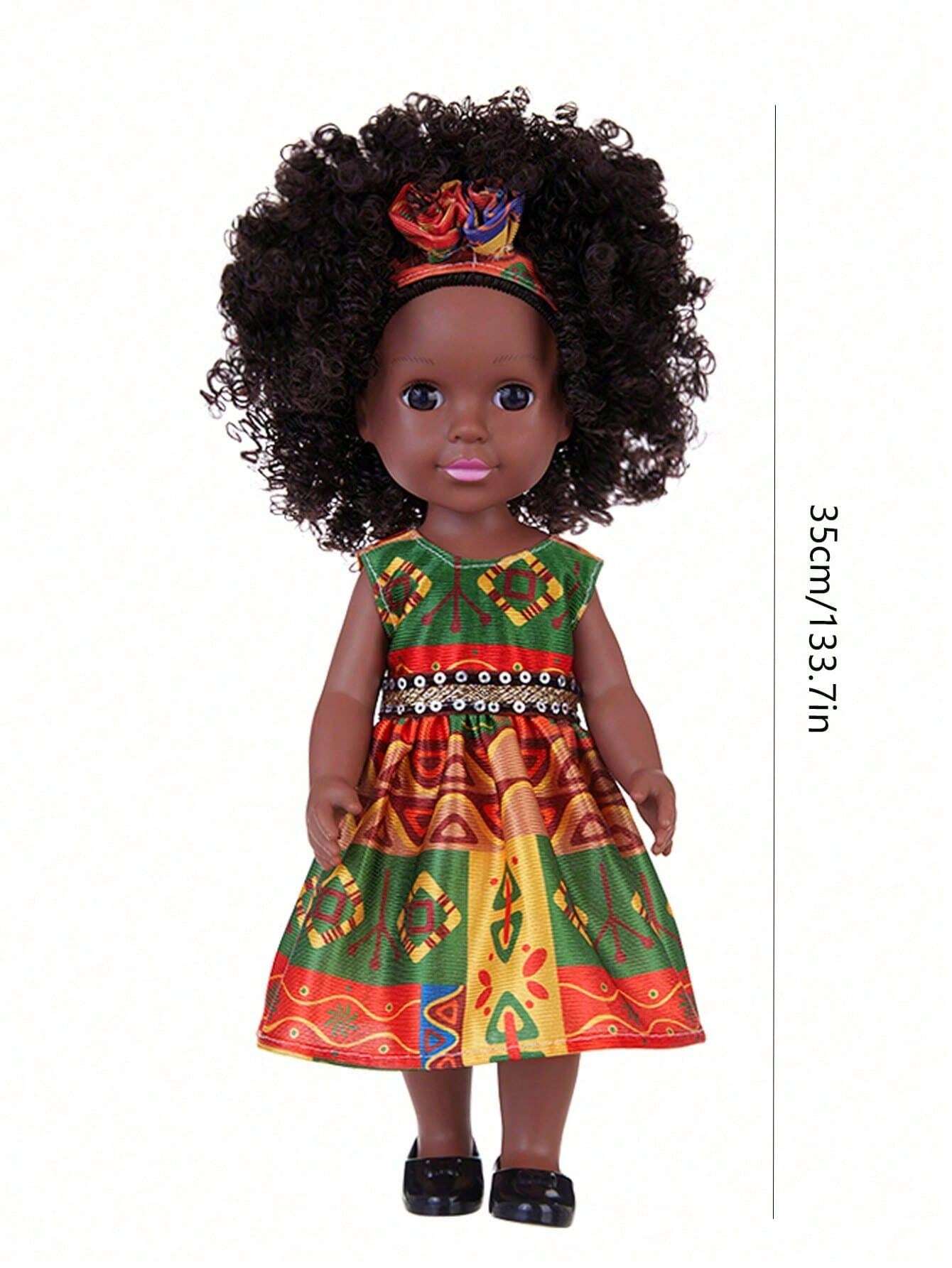 14-inch-black-simulation-doll-with-afro-hair-made-of-pvc