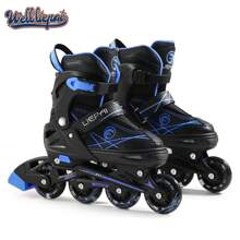 Teens & Adults Inline Skates With Light-Up PU Wheels, Fashion Multicolor Minimalist Design, Comfortable
