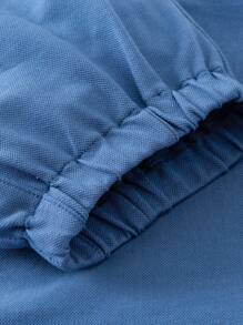 Mini Bala 男女通用儿童宝宝儿童裤子夏季凉感抗菌长裤 - 藍色 - 查看 8