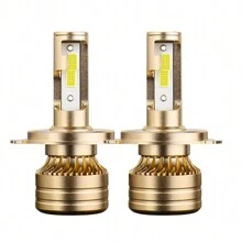 2pcs/Set Roadsun H1 H7 H11 9005 9006 H4 LED Headlight Bulbs, 40000LM, 190W, 6000K Cool White,  HB3 HB4 HB2 Halogen Lamp Replacement, Aircraft Grade Aluminum Material, With External Driver Integrated, 1:1 Exact Light Shape, 700% Higher Brightness, High-End Intelligent, Over 65000 Hours Lifespan