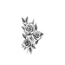 1 Sheet Arm Cool Flower Tattoo Sticker Waterproof Long Lasting Arm Party Temporary Tattoo - Multicolor - View 4