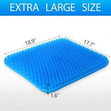 1 Pieza Cojin Ergonomico Ortopedico Gel Silla Asiento Hemorroides - Negro - Ver 4