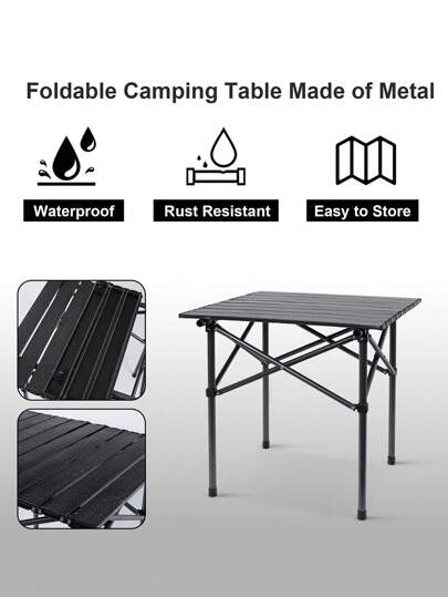 Mesa plegable portátil para exterior Mesa plegable para picnic camping de una pieza