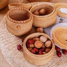 1pc/2pcs Storage Jars, Organizer Boxes, Small Snack Boxes, Tea Canisters, Checkers Storage Boxes