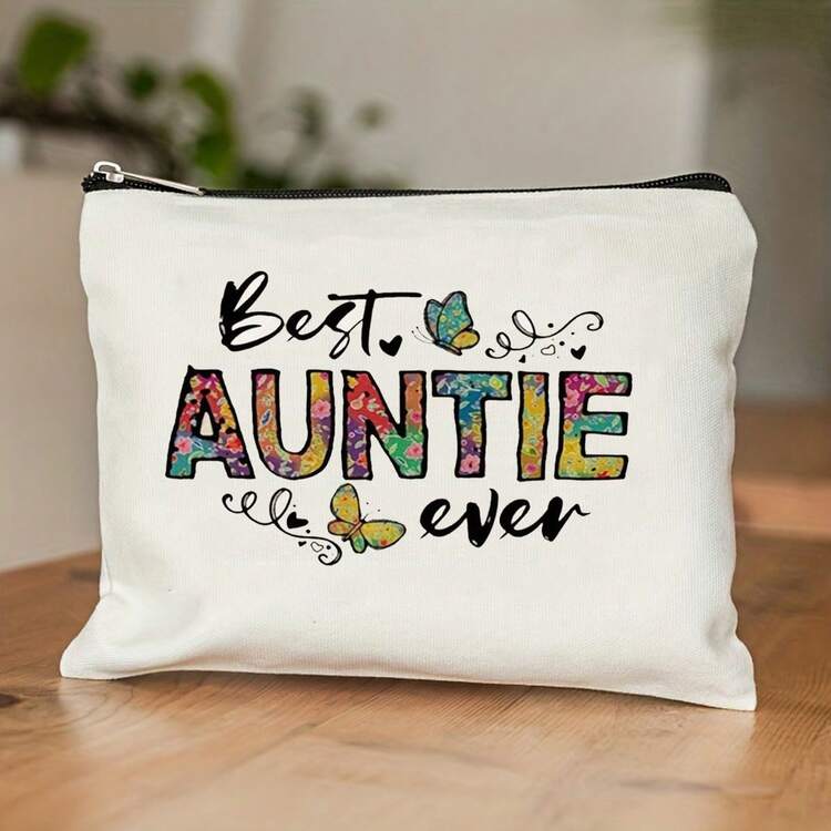 1入情人節禮物化妝包拉鍊袋給女友，我愛你禮物，戶外旅行收納袋，思念你的愛禮物，甜美美容套裝化妝包 - 白色 - 查看 2