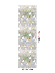 1m/2m Triangle Static Cling Window Film, Privacy Protection, Decorative PVC Waterproof And Removable Electrostatic Sticker For Glass Doors And Windows - Clear - View 8