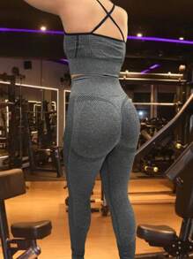 Women Sports Sets - Xám - Xem 2