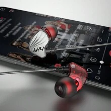 Auriculares in-ear inalámbricos para monitor, auriculares para gaming, DJ, cantantes, a prueba de ruido para músicos, modo con cable para audífonos de gaming - plata - Ver 7