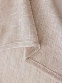 1pc European Style Simple Colorful Woven Thick Linen Sheer Curtain
