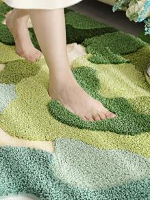 DAJIANG 1 tấm vải Polyester nhung, dùng được mọi mùa, hình dạng bất đối xứng, dày dặn, có lông cừu, họa tiết hoạt hình hoa và chữ Happy, đế TPR chống trượt, mềm mại, thấm hút, thoải mái, có thể giặt bằng máy, giặt bằng tay, dễ vệ sinh, thích hợp cho bàn trang điểm, vòi hoa sen, bồn tắm, thảm phòng tắm, trang trí lối vào phòng tắm nhà bếp - Nhiều màu - Xem 12