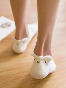 16 đôi (Giao hàng ngẫu nhiên) Tất ngắn cổ thấp họa tiết động vật hoạt hình dễ thương và sáng tạo dành cho nữ, Tất ngắn tai nhồi bông 3D, thoải mái & đa năng, thích hợp để mặc hàng ngày và trang phục du lịch - Nhiều màu - Xem 4