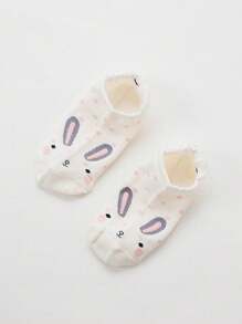 16 đôi (Giao hàng ngẫu nhiên) Tất ngắn cổ thấp họa tiết động vật hoạt hình dễ thương và sáng tạo dành cho nữ, Tất ngắn tai nhồi bông 3D, thoải mái & đa năng, thích hợp để mặc hàng ngày và trang phục du lịch - Nhiều màu - Xem 7