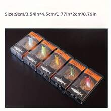 1pc Silent Floating Water Luminous Insect Bait Fishing Lure, Biomimetic Fake Bait - Multicolor - View 6