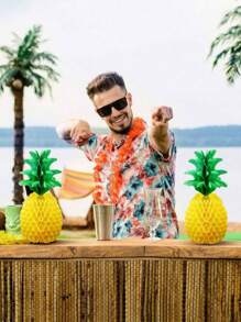 5 piezas Decoración con bola de panal de piña, decoración colgante de mesa de papel de piña, decoración de fiesta tropical hawaiana y selva, regalo, comedor al aire libre, ornamento de camping, fiesta con tema de frutas, decoración para bautizo y baby shower, decoración para revelación de género, farolillo de papel, Navidad