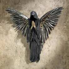 Soul Angel Gothic Style Wall Decoration Ornament, Dark Decor, Home Decor - Black - View 7