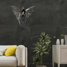 Soul Angel Gothic Style Wall Decoration Ornament, Dark Decor, Home Decor - Black - View 2