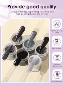 CHOSEOS 6 Colors Acrylic Powder Kit, Create Salon-Quality Nails At Home, Perfect Choice For Beginners And Professionals