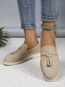 New Comfortable Women Casual Slip-On Shoes, Versatile Flat Work Shoes, Soft Bottom Work Shoes