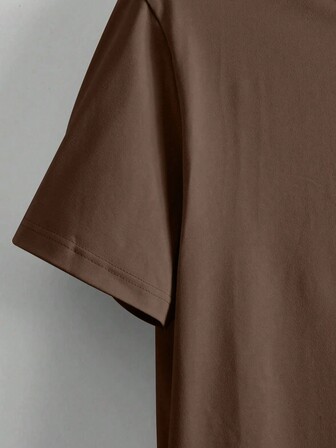 Young Boy Bear Printed Round Neck T-Shirt For Toddlers