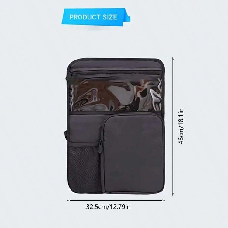 袋子为您的硬壳行李箱添加口袋，存储护照、瓶子，包括最大 16 英寸笔记本电脑旅行背包旅行包行李箱旅行装备返校搬家袋整理器旅行必需品 - 黑色 - 查看 3