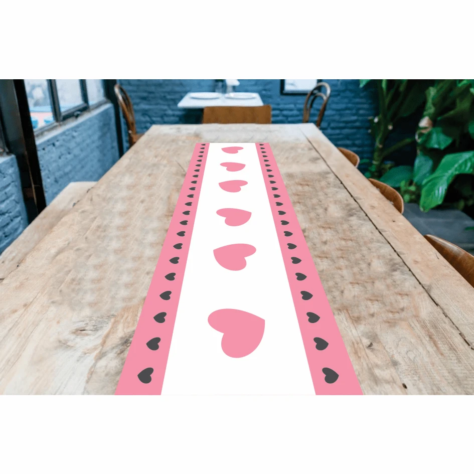 Tablecloths - coeur rose - Voir 1