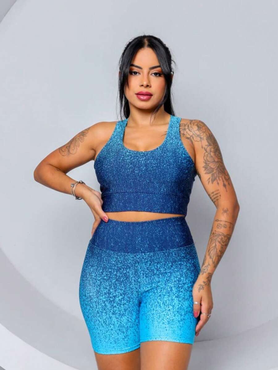 Women Sports Sets - Wander Blue - View 1