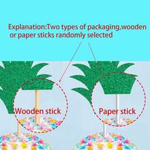 10 piezas de Toppers de pastel con corona de princesa y brillo para fiesta de cumpleaños, celebración y decoración de aniversario de pastel - Multicolor - Ver 5