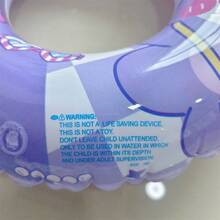 1pc Inflatable Cartoon Swimming Ring Underarm Ring 24.4inch, PVC Swimming Pool Water Park Inflatable Swimming Ring Floating Ring - Purple - View 5