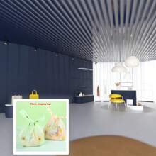 超值装 50/100 件一次性背心式袋、购物袋、塑料手提袋、包装袋、水果袋、礼品袋、卡通包装袋、强承载力垃圾袋，适用于商店、厨房、浴室、家庭、家居用品 - 彩色 - 查看 8