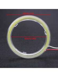 GLANBERT 2 chiếc COB Angel Eyes Halo Ring Xe hơi Xe máy Bóng đèn LED 12V Đèn pha Cob Đèn tín hiệu phanh - băng xanh - Xem 3