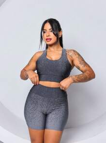 Women Sports Sets - 灰色 - 查看 4