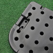 Living And Home HDPE Square Water And Sand Filled Freestanding Parasol Base - Black - View 6